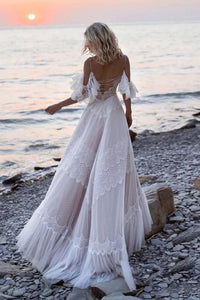 beach wedding dress