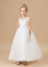 Sweetheart Tulle Sleeveless Flower Girl dress With Appliques