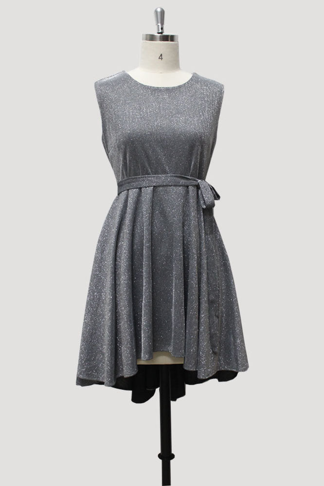 Sparkle Round Short Prom Dresses With Belt Homecoming Party Dress E90819