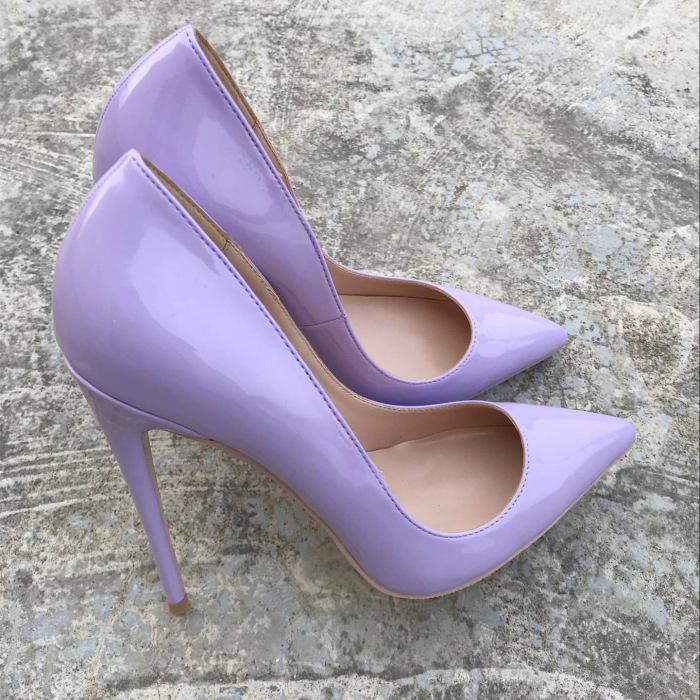 Purple high-heels , Fashion Evening Party Shoes, yy32