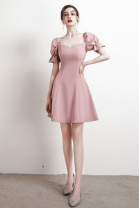 Soft Vintage Short Homecoming Dresses Simple Style Party Dresses OMB25