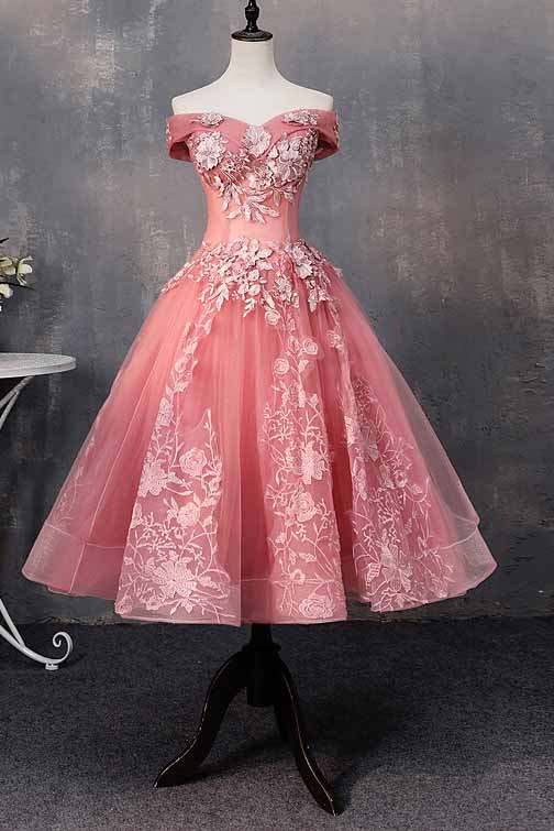 Sweetheart Off-Shoulder Short Prom Dress Ball Gown
