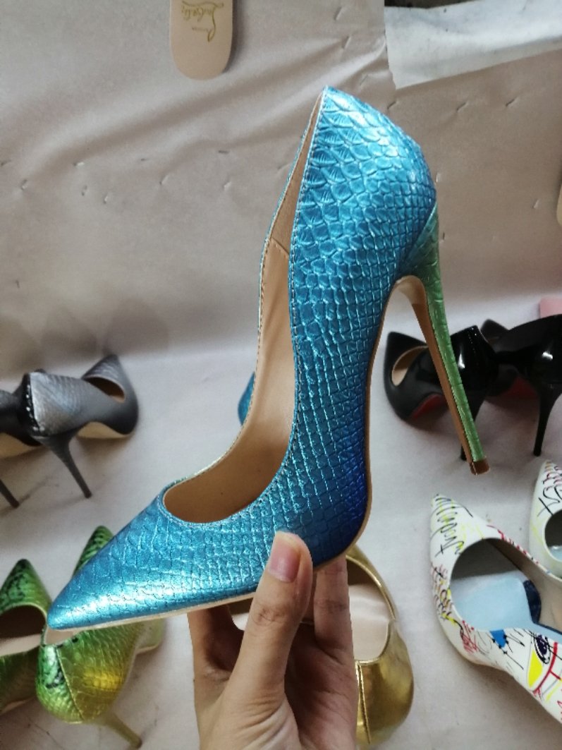 High-heels with snakeskin patterns, Fashion Evening Party Shoes, yy22-2